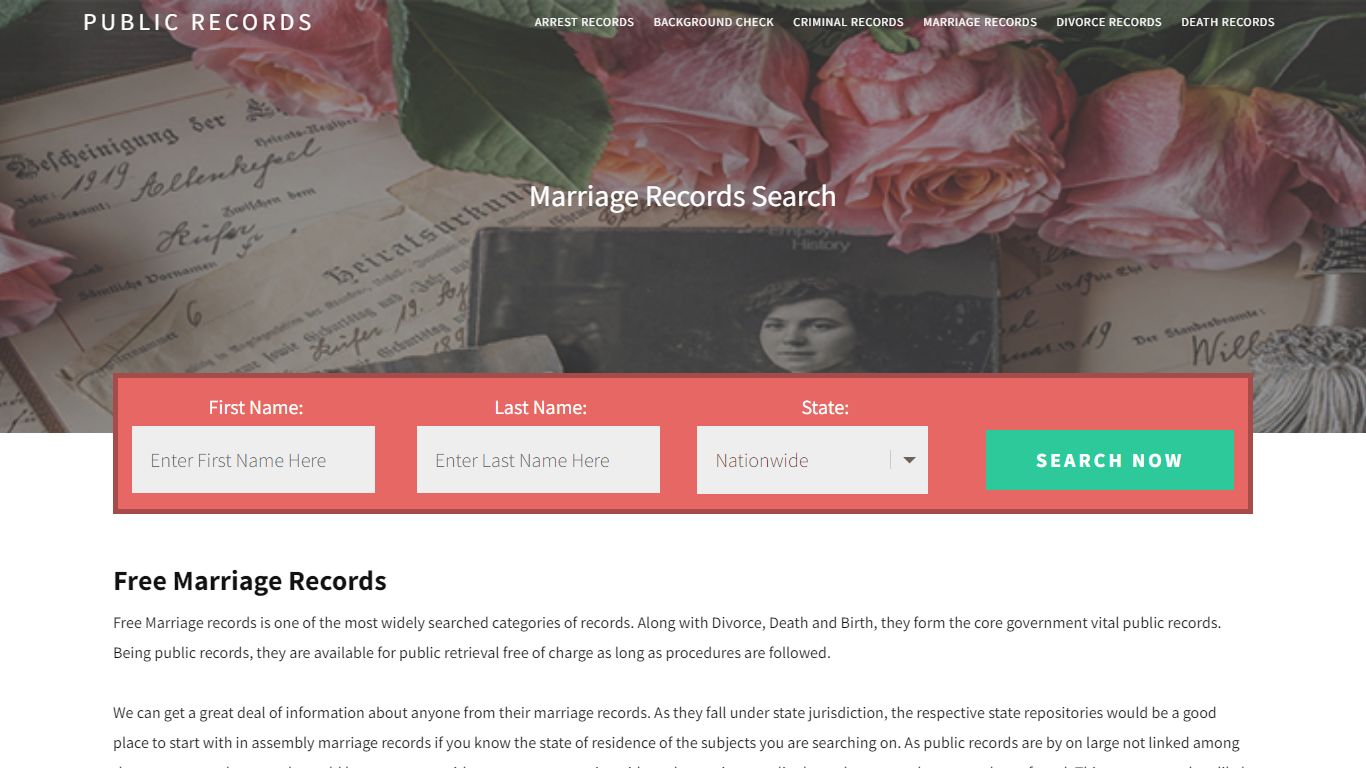 Free Marriage Records | Enter Name and Search. 14Days Free